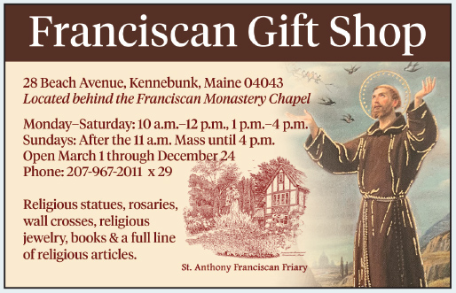 Franciscan Gift Shop Ad